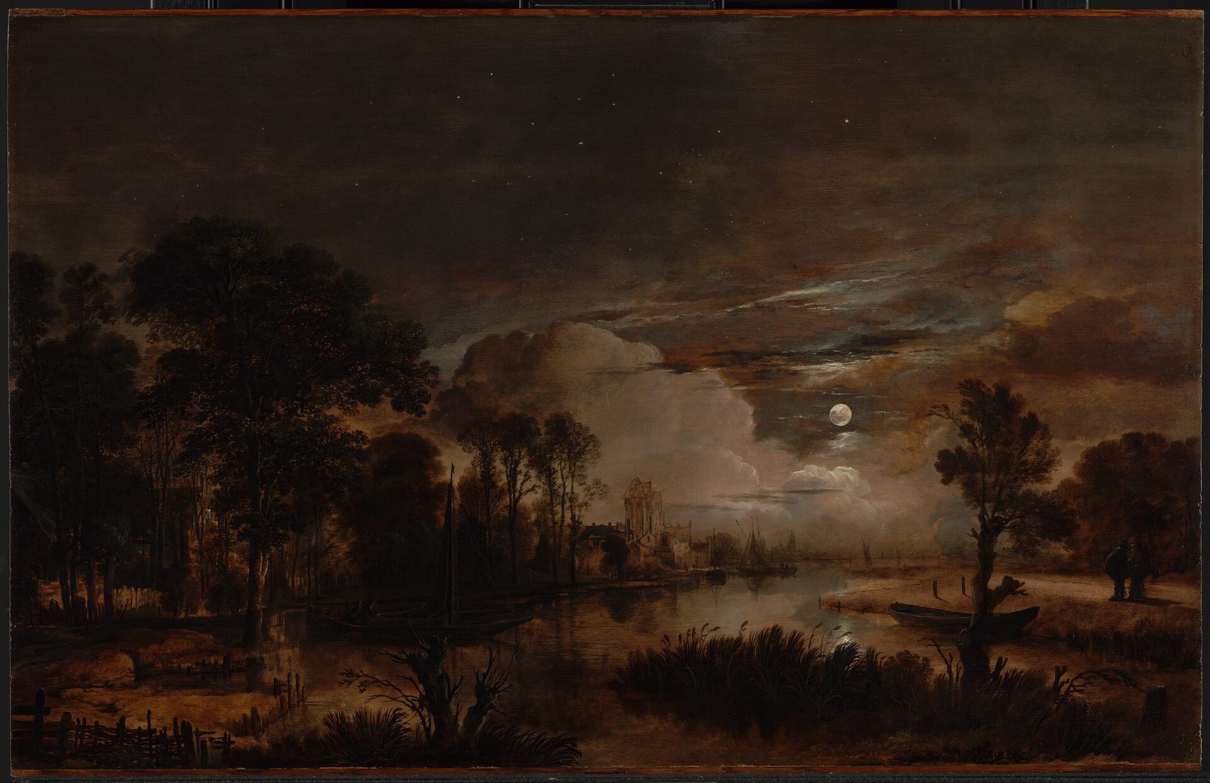 Moonlit water